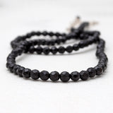 Black Onyx Round Beads Necklaces