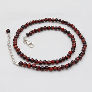 Red Tiger Eye Beads Necklaces