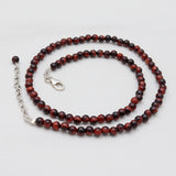 Red Tiger Eye Beads Necklaces