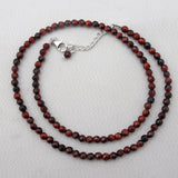 Red Tiger Eye Beads Necklace