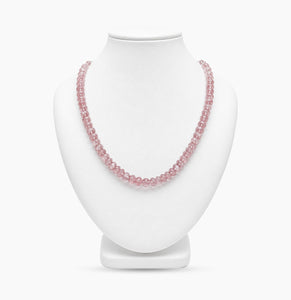 Pink Quartz Beads Necklace