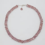 Pink Quartz Beads Necklace