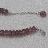 Natural Pink Quartz Beads Necklace