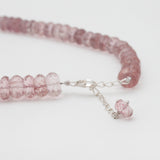 Pink Quartz Beads Necklace