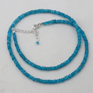 Neon Apatite Beads Necklace