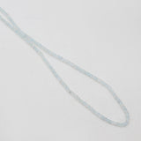 Blue Aquamarine Silver Beads Necklaces