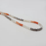 Moonstone Beads Silver Necklaces