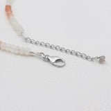 Moonstone Beads Silver Necklaces