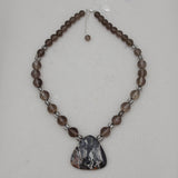 Agate & Smokey Quartz Beads Necklaces