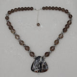 Agate & Smokey Quartz Beads Necklaces