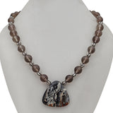 Agate & Smokey Quartz Beads Necklaces