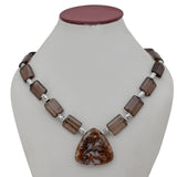 Smokey Quartz & Agate Beads Necklaces