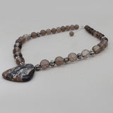 Agate & Tourmalated Quartz Beads Necklaces