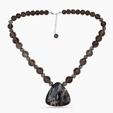 Agate & Smokey Quartz Beads Necklaces