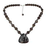 Agate & Tourmalated Quartz Beads Necklaces