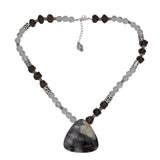 Smokey Quartz. Agate. Crystal Beads Necklaces