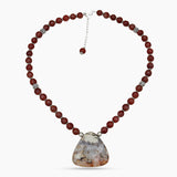 Sun Stone & Agate Beads Necklaces