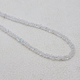 Blue Aquamarine Silver Beads Necklaces