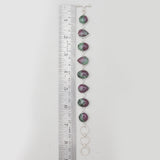 Ruby Zoisite Silver Bracelets