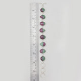 Ruby Zoisite Silver Bracelets