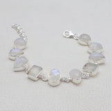 925 Silver Rainbow Moonstone Bracelets