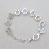 925 Silver Rainbow Moonstone Bracelets