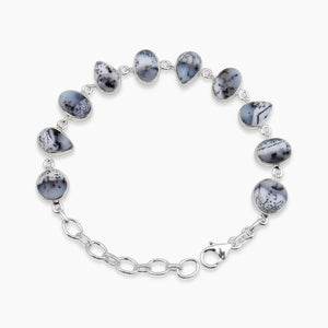 Dendritic Opal Silver Bracelets