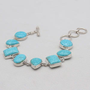 Mexican Turquoise Silver Bracelets