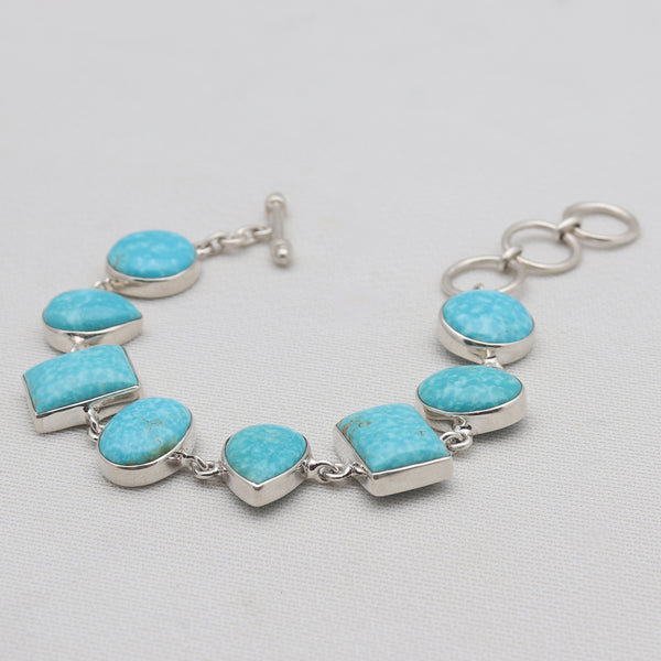 Mexican Turquoise Silver Bracelets