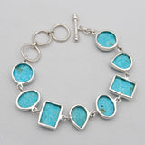 Mexican Turquoise Silver Bracelets