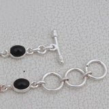 Black Onyx Silver Bracelets