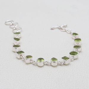 925 Sterling Silver Peridot Bracelets