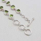925 Sterling Silver Peridot Bracelets