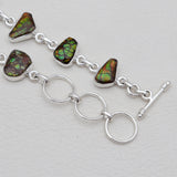 925 Sterling Silver Ammolite Bracelets