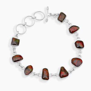 925 Sterling Silver Ammolite Bracelets