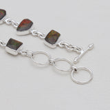 925 Sterling Silver Ammolite Bracelets