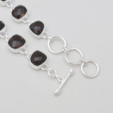 925 Sterling Silver Smoky Quartz Bracelets