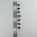 925 Silver Peanut Wood Jasper Bracelets