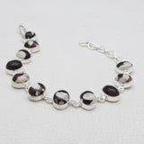 Peanut Wood Jasper Silver Bracelets