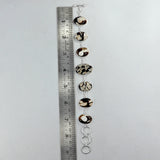 925 Silver Peanut Wood Jasper Bracelets