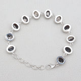 Peanut Wood Jasper Silver Bracelets