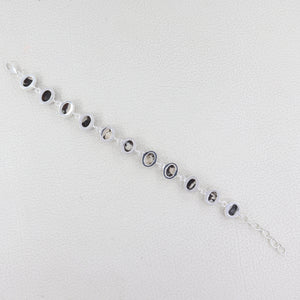 Peanut Wood Jasper Silver Bracelets