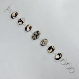 925 Silver Peanut Wood Jasper Bracelets