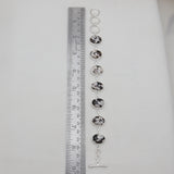 Peanut Wood Jasper Silver Bracelets