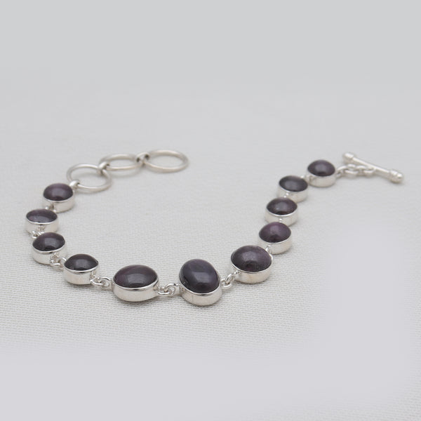 925 Sterling Silver Star Ruby Bracelets