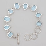 Blue Topaz Silver Bracelets