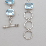 Blue Topaz Silver Bracelets