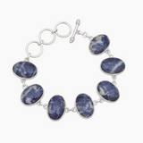 925 Sterling Silver Sodalite Bracelets