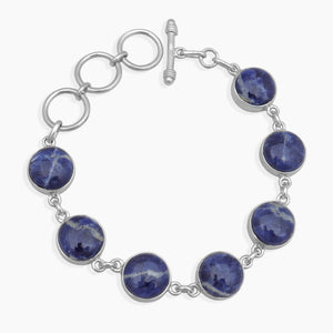 925 Sterling Silver Sodalite Bracelets