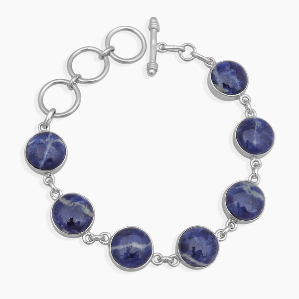 925 Sterling Silver Sodalite Bracelets